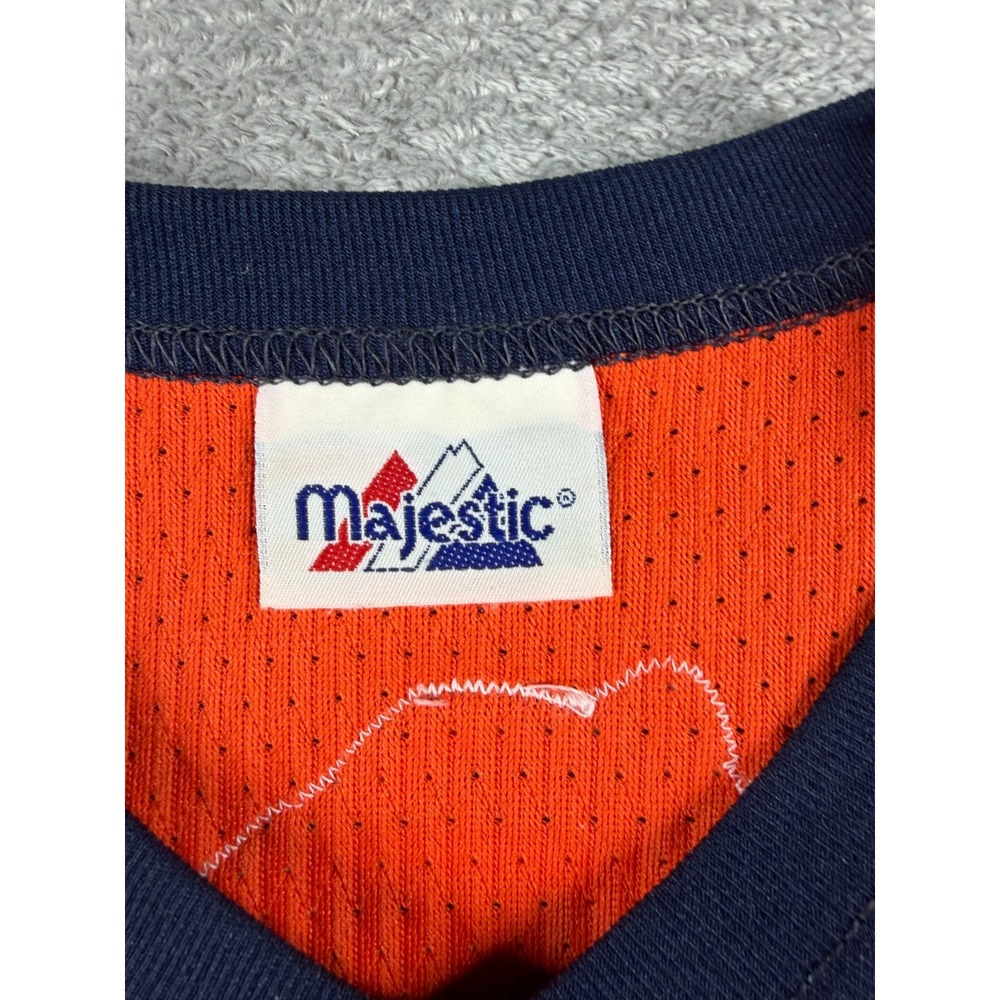 Vtg Denver Broncos Majestic Baseball Jersey Mens XL Big D Logo NFL - Picture 3 of 6